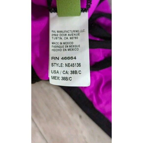 Next Womens 38B/C NE45136 Multicolor Sweetheart Bra Swimwear Stretch Fabric - Picture 8 of 9